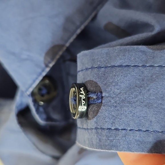 Boden Men's Blue Polka Dot Cotton Button Down Shirt Size Large - Picture 4 of 9